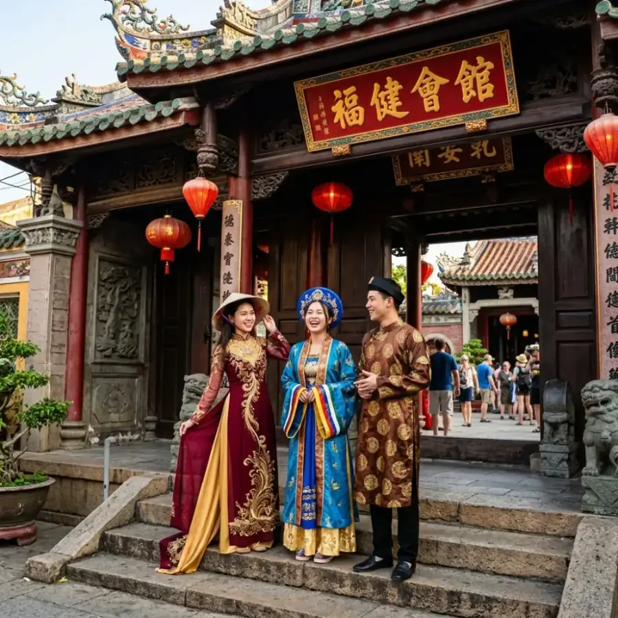 Tượng phù điêu sa thạch cổ vật Champa tinh xảo trưng bày dưới ánh sáng tự nhiên tại Bảo tàng Điêu khắc Chăm Đà Nẵng