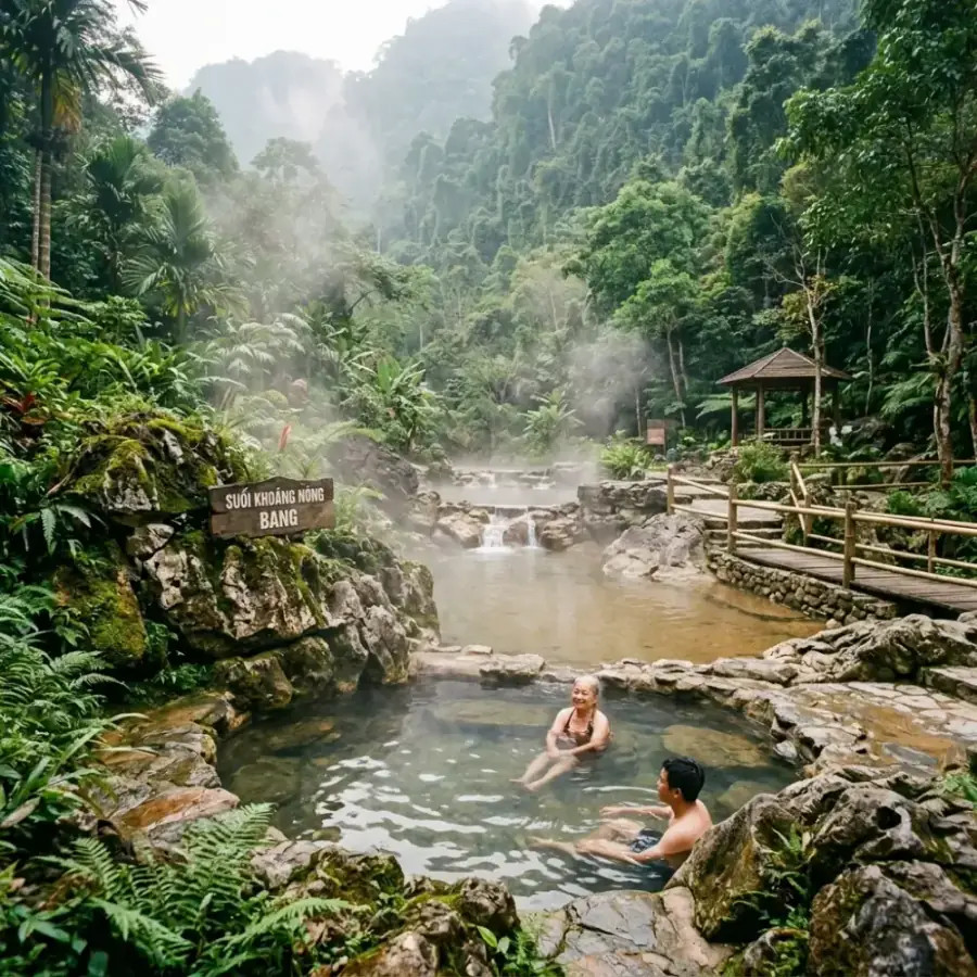Cẩm Nang Suối Khoáng Nóng Núi Thần Tài Đà Nẵng: Tắm Onsen Chuẩn Nhật, Tắm Bùn & Luộc Trứng Trường Thọ