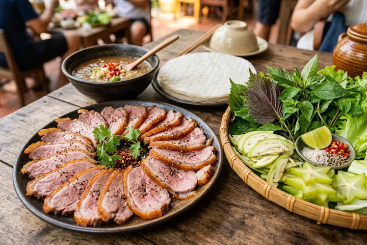 Top 4 Quán Bê Thui Cầu Mống Chuẩn Vị Điện Bàn: Thịt Hồng Mềm Ngọt, Mắm Nêm Cá Cơm
