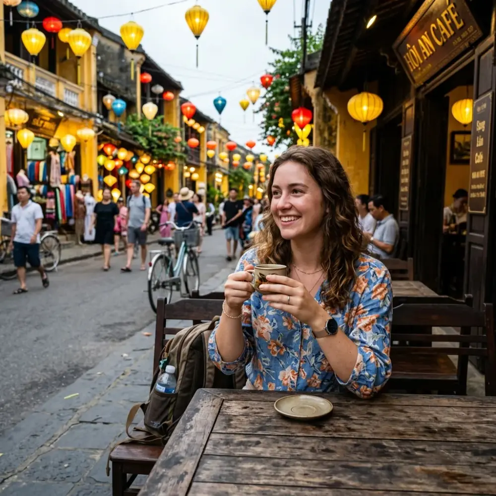 Du khách thưởng thức các món hải sản tươi ngon bên bàn ăn ấm cúng tại quán hải sản Đà Nẵng