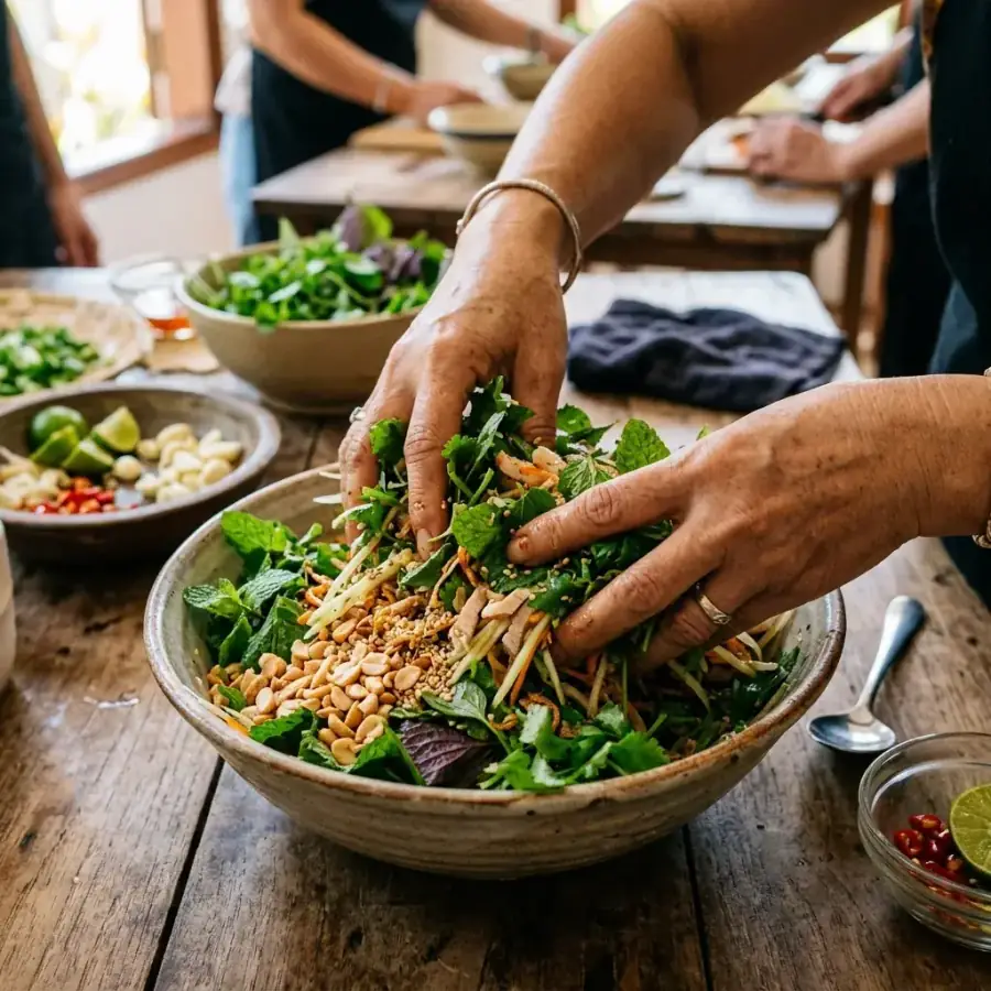 Du khách nhâm nhi ly cocktail ngắm toàn cảnh thành phố biển lung linh về đêm từ trên cao