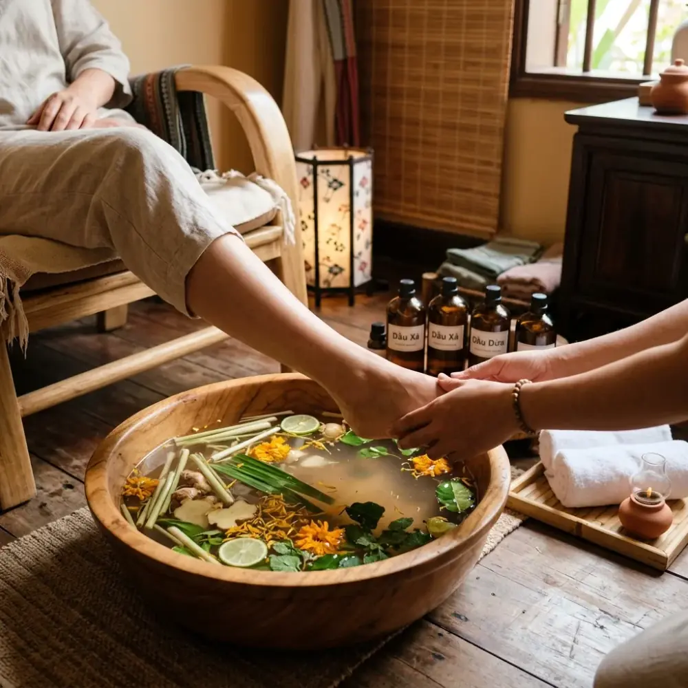Top 4 Tiệm Ngâm Chân Thảo Dược Nước Nóng & Massage Bấm Huyệt Nấp Hẻm Cổ Kính Yên Tĩnh Ở Hội An