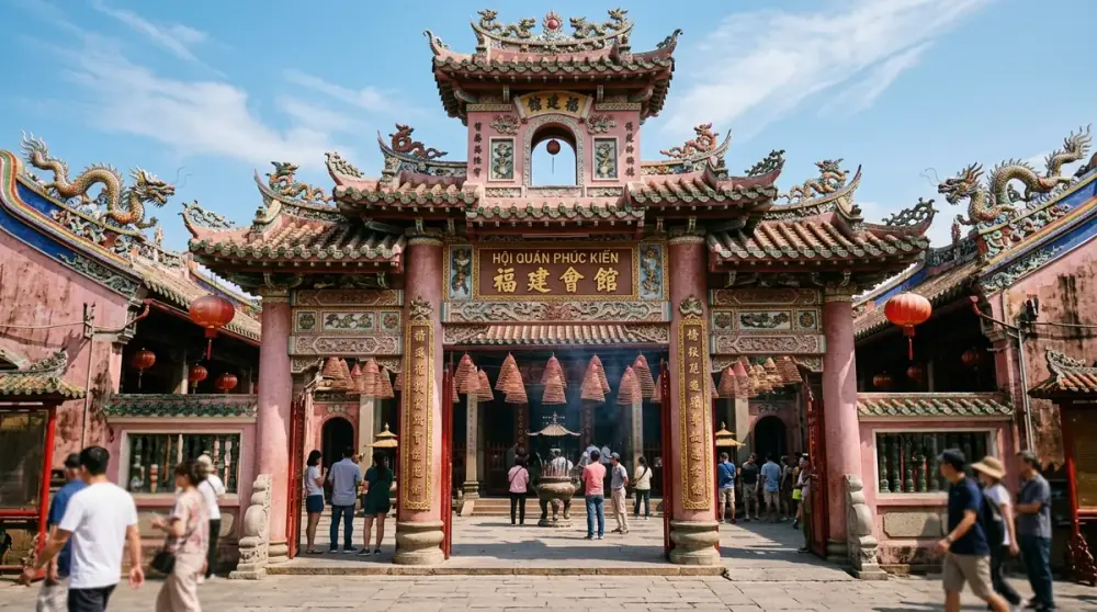 Hội Quán Phúc Kiến Hội An: Di Tích Tâm Linh 300 Năm Thờ Thiên Hậu Thánh Mẫu & Vòng Nhang Khổng Lồ Cầu An