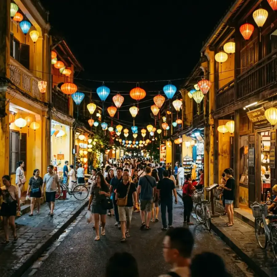 Xe du lịch đời mới đón khách trước sảnh khách sạn tại Đà Nẵng