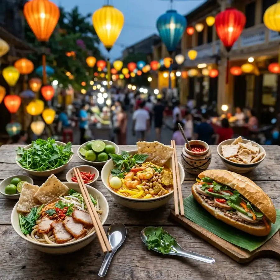 Top 10 Địa Điểm Ăn Uống Ngon Rẻ Ở Hội An: Bản Đồ Ẩm Thực Phố Cổ & Dịch Vụ Xe Đưa Đón Tận Nơi
