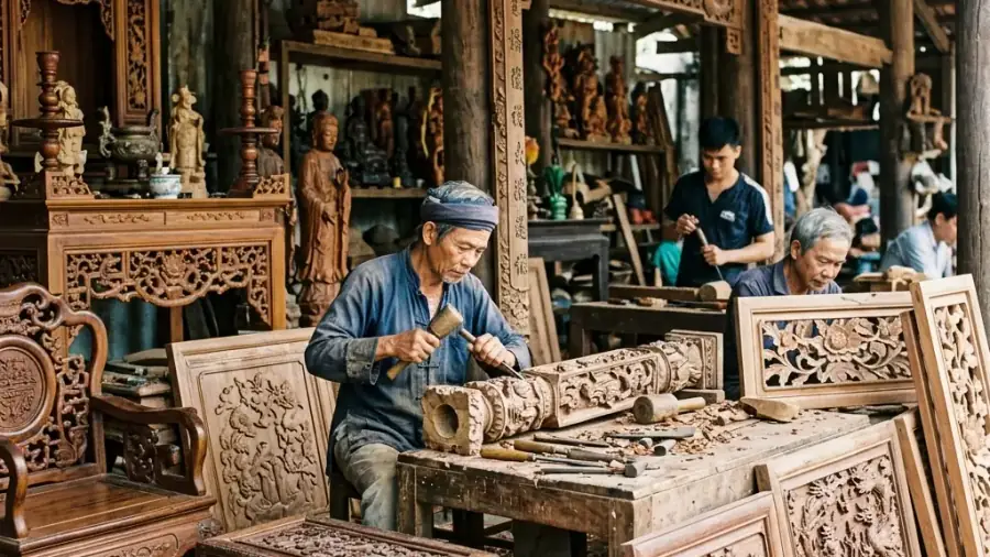 Xe chạy trên tuyến ven biển từ sân bay Đà Nẵng về Hội An