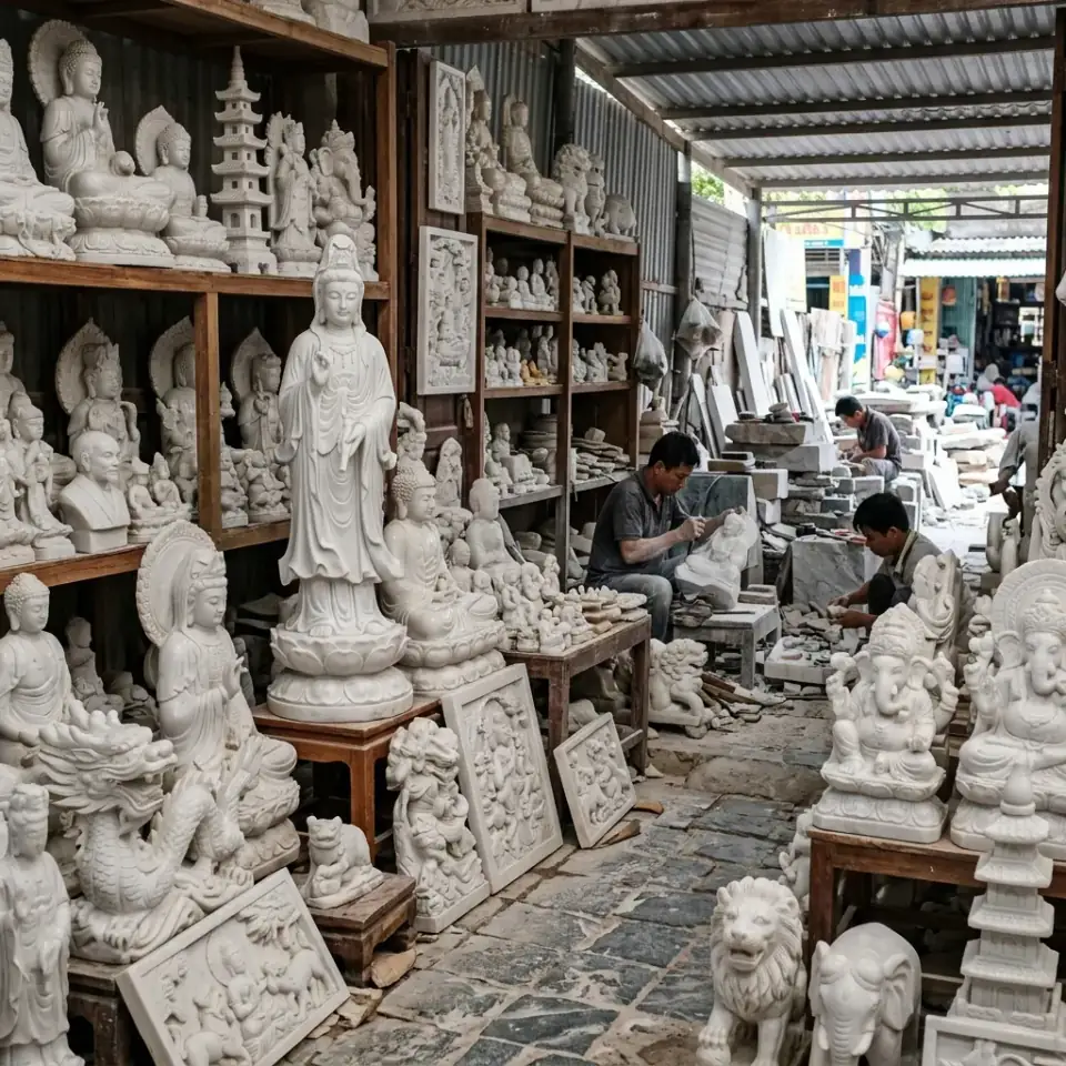 Làng nghề điêu khắc đá mỹ nghệ Non Nước truyền thống dưới chân danh thắng Ngũ Hành Sơn
