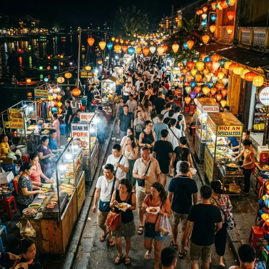 Chợ Đêm Helio Đà Nẵng: Thiên Đường Ẩm Thực Đêm Lớn Nhất Thành Phố, Sân Khấu Âm Nhạc & Không Gian Check-in