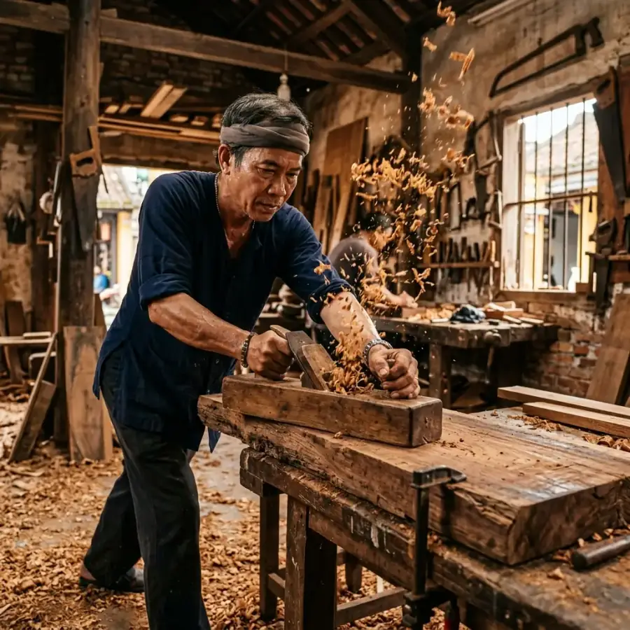 Tài xế hỗ trợ gia đình có trẻ nhỏ lên xe trước chuyến đi